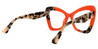 Suswell - Butterfly Two-tone Eyeglasses | Vooglam Side View