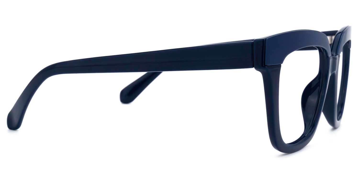 Britney - Square Blue Eyeglasses | Vooglam 4