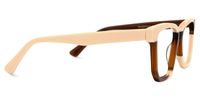 Rectangle Brown Eyeglasses | Vooglam.com 