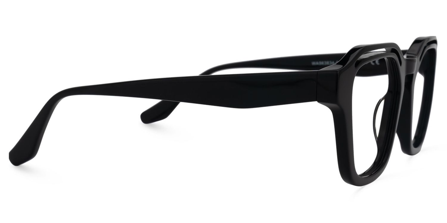 Square Black Eyeglasses | Vooglam.com 4