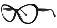 Belynda - Butterfly Black Eyeglasses | Vooglam Front View