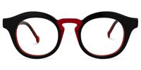 Round Black Eyeglasses | Vooglam.com Angle View