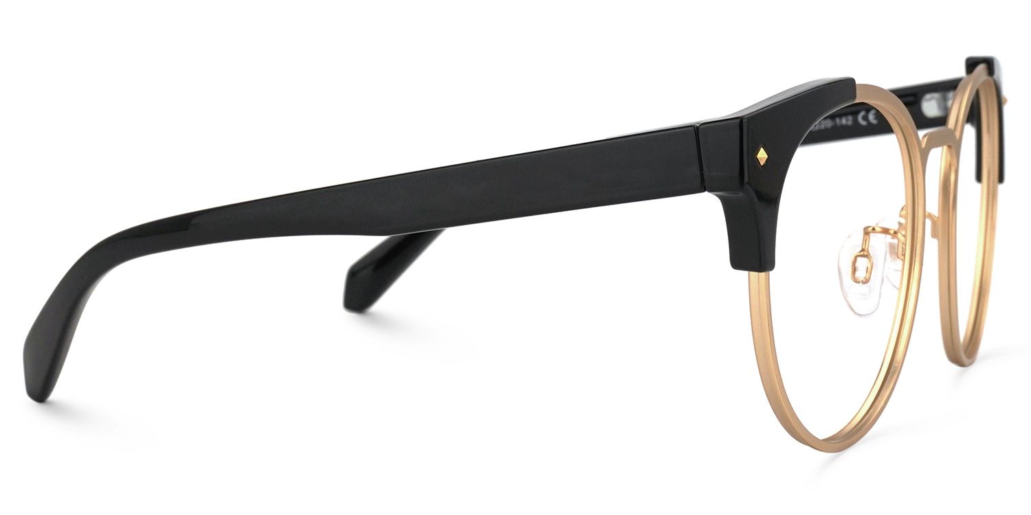 Round Gold Eyeglasses | Vooglam.com 4