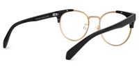 Round Gold Eyeglasses | Vooglam.com Side View