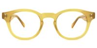 Round Yellow Eyeglasses | Vooglam.com Angle View