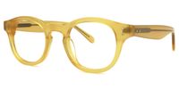 Round Yellow Eyeglasses | Vooglam.com Front View
