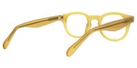 Round Yellow Eyeglasses | Vooglam.com Side View