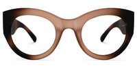 Shenita - Round Brown Eyeglasses - 1