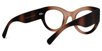 Shenita - Round Brown Eyeglasses - 3