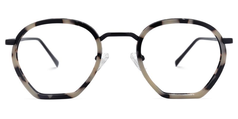 Deon - Geometric Tortoise Eyeglasses - 1