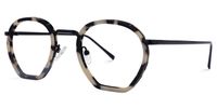 Geometric Tortoise Eyeglasses | Vooglam.com Front View