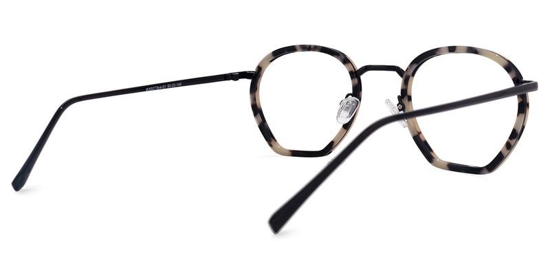 Deon - Geometric Tortoise Eyeglasses - 3