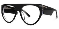 Beltran - Aviator Black Eyeglasses | Vooglam Front View