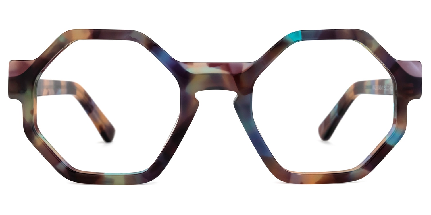

Yaxi - Geometric Floral Eyeglasses