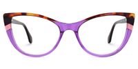 Cat Eye Purple Eyeglasses | Vooglam.com Angle View