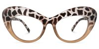 Duquette - Oval Animal Eyeglasses | Vooglam Angle View