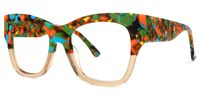 Holbrook - Square Two-tone Eyeglasses | Vooglam Front View