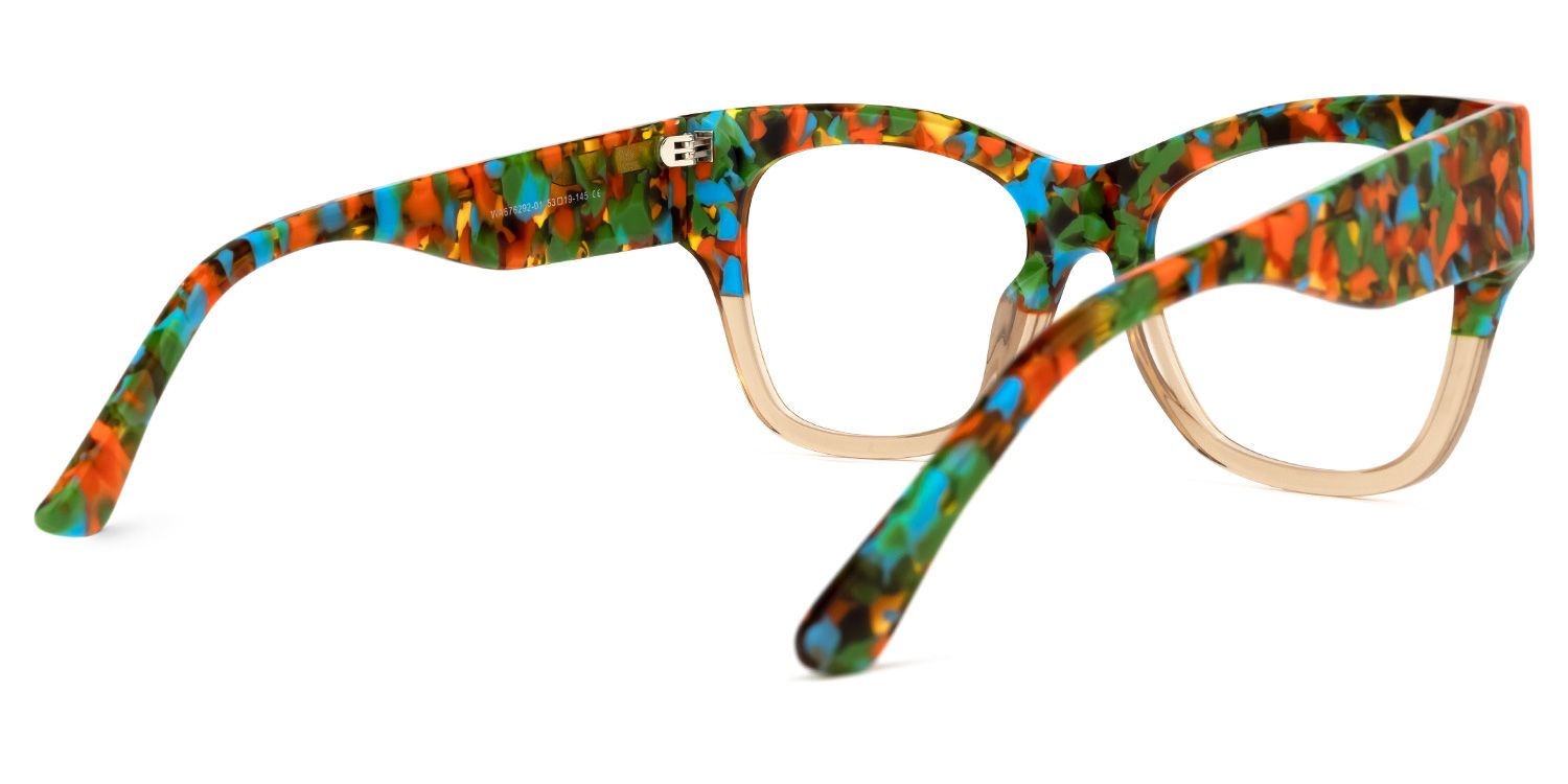 Holbrook - Square Two-tone Eyeglasses | Vooglam Side View
