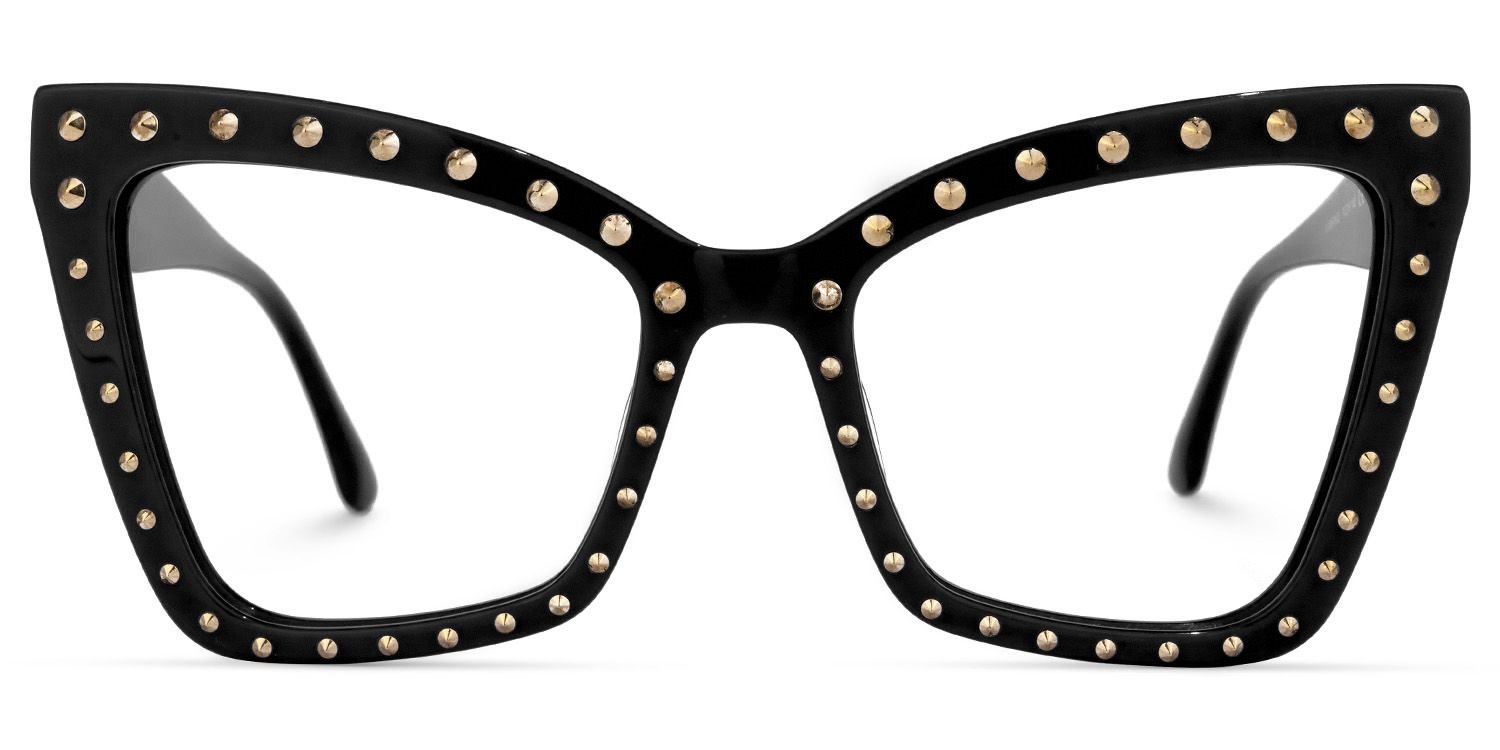 Cyndi - Square Black Eyeglasses product detail 2