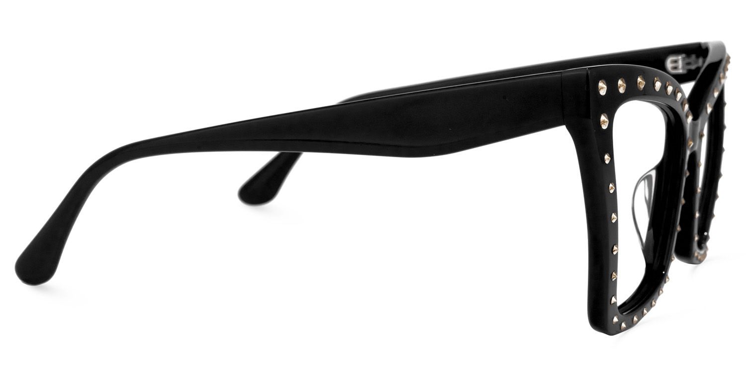 Cyndi - Square Black Eyeglasses product detail 4