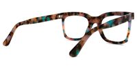 Rectangle Floral Eyeglasses | Vooglam.com Side View