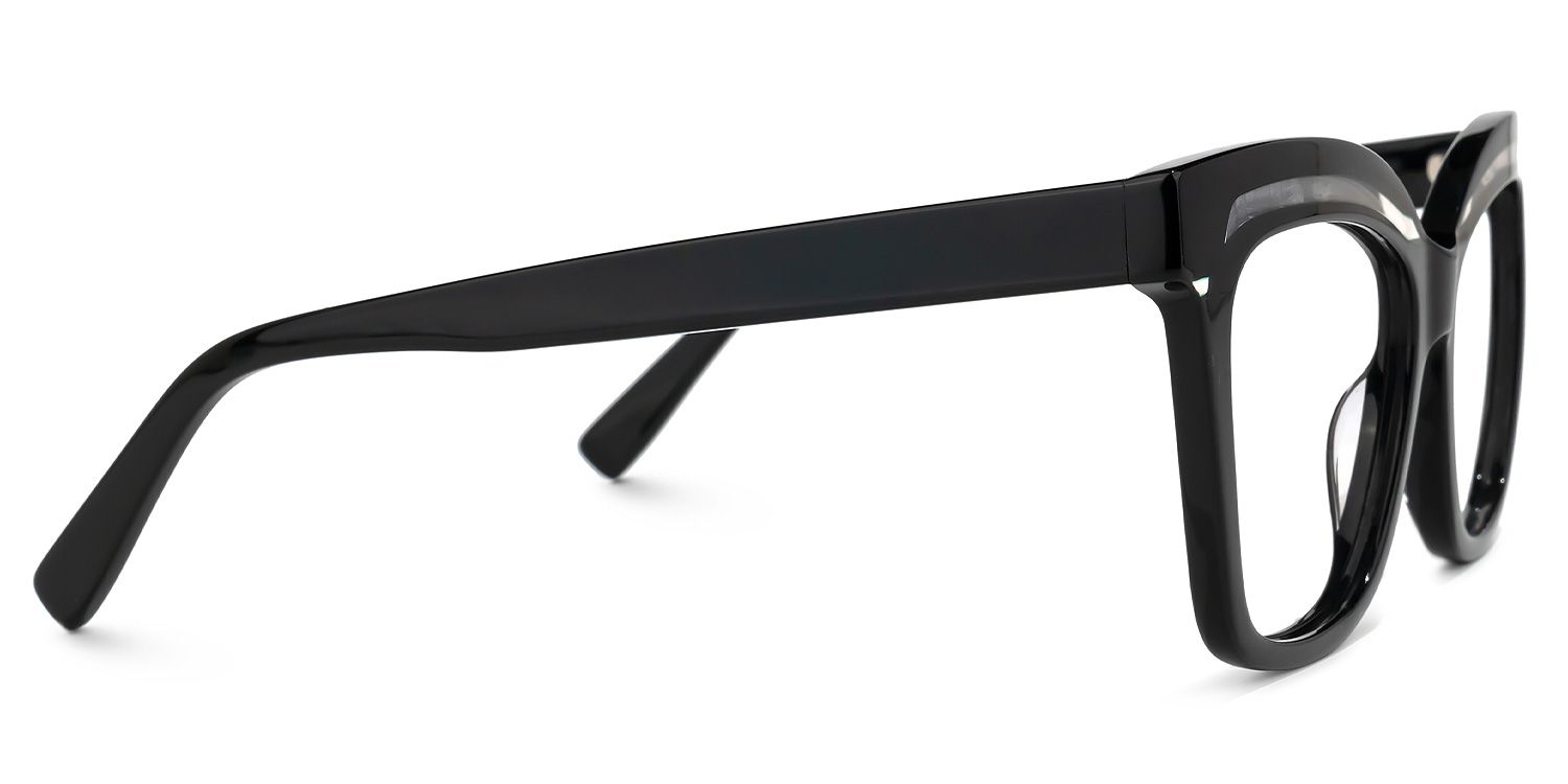 Square Black Eyeglasses | Vooglam.com 4