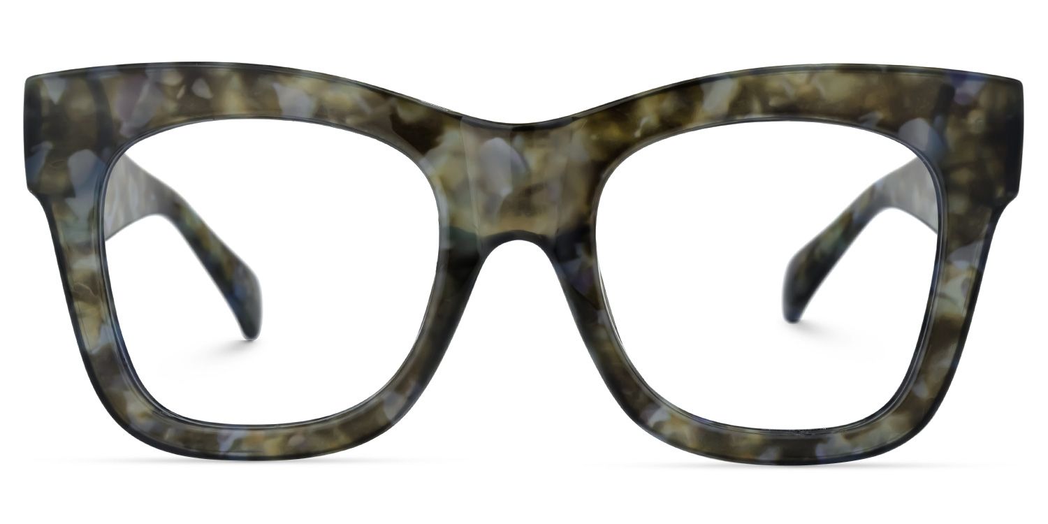 Square Tortoise Eyeglasses | Vooglam.com Angle View