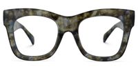 Square Tortoise Eyeglasses | Vooglam.com Angle View