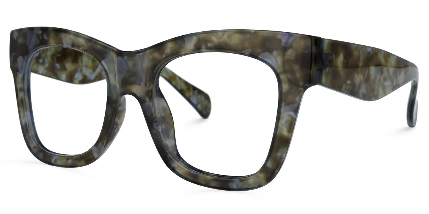 Square Tortoise Eyeglasses | Vooglam.com Front View