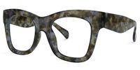 Square Tortoise Eyeglasses | Vooglam.com Front View