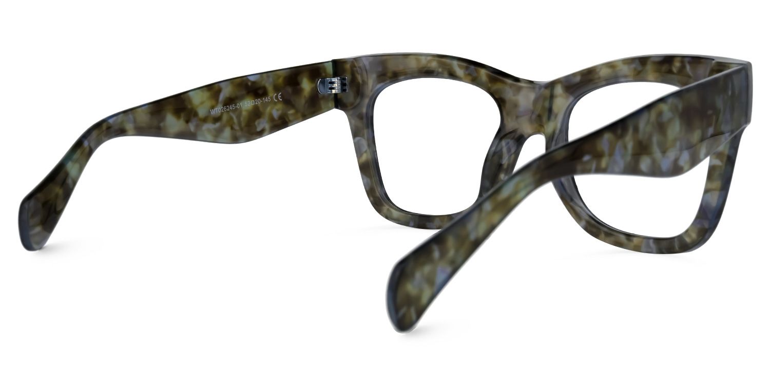 Square Tortoise Eyeglasses | Vooglam.com Side View