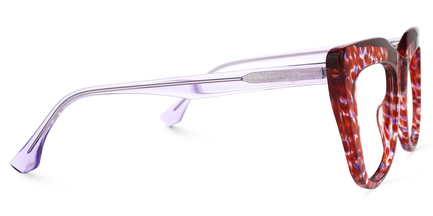 Square Red Eyeglasses | Vooglam.com 4