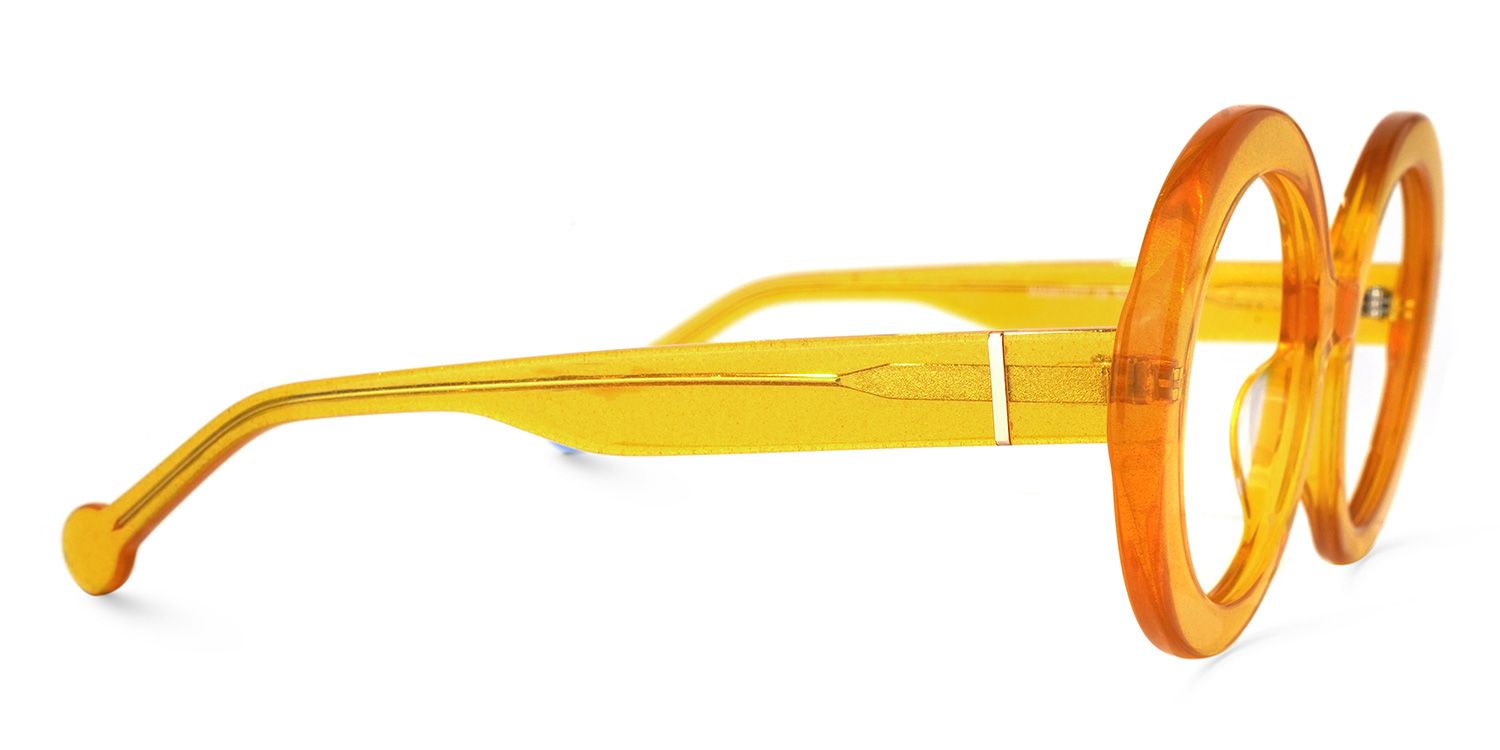 Round Yellow Eyeglasses | Vooglam.com 4