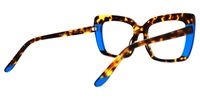 Rectangle Tortoise Eyeglasses | Vooglam.com Side View