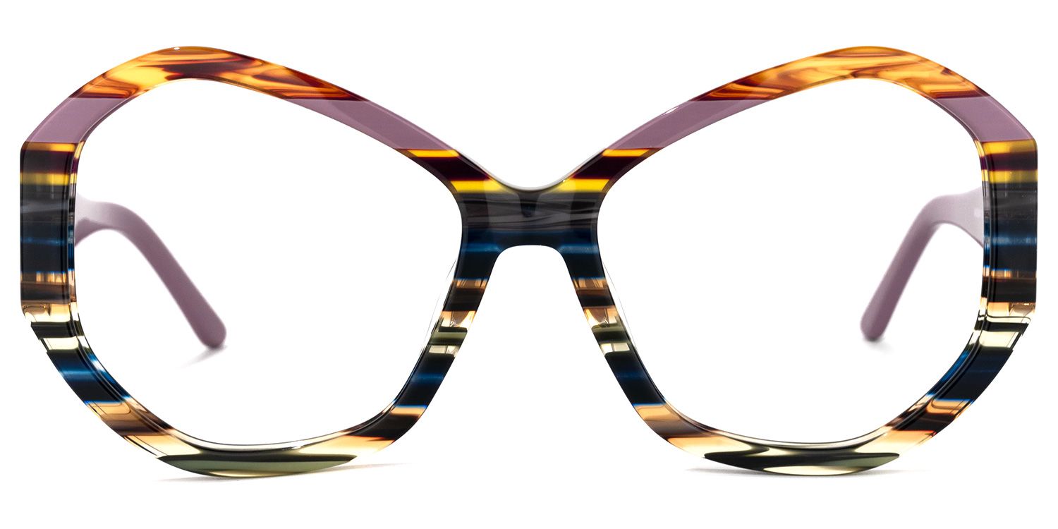 Geometric Colorful Eyeglasses | Vooglam.com Angle View