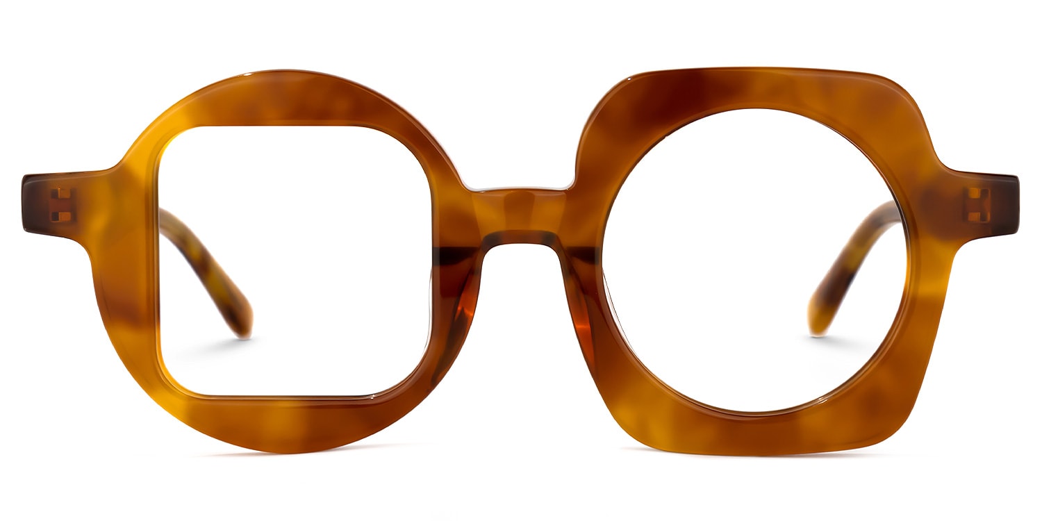 

Monroe - Geometric Brown Eyeglasses