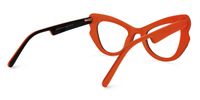 Cat Eye Black Eyeglasses | Vooglam.com Side View