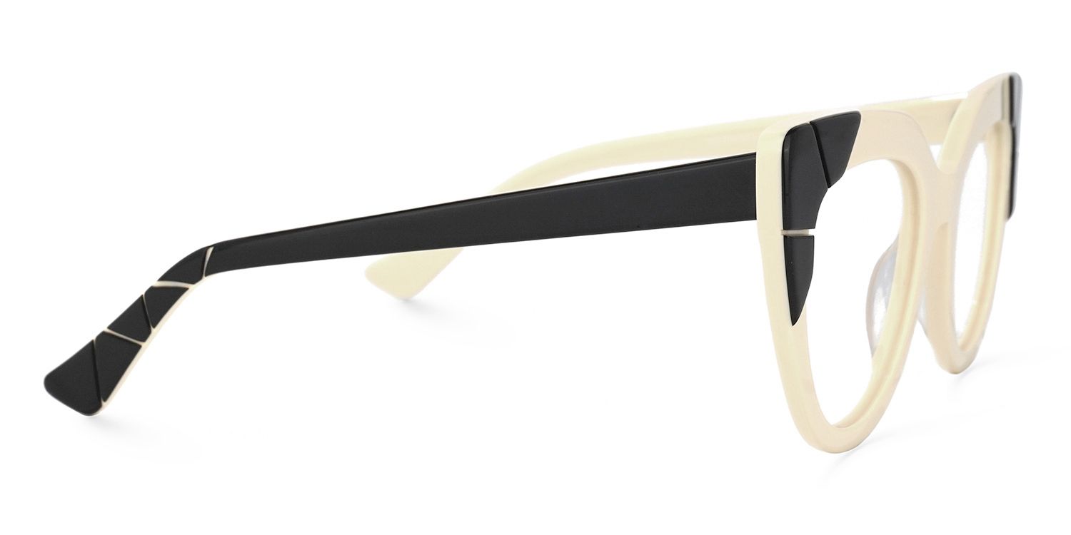 Cat Eye Yellow Eyeglasses | Vooglam.com 4