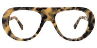 Hampton - Aviator Tortoise Eyeglasses | Vooglam Angle View