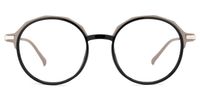 Round Black Eyeglasses | Vooglam.com Angle View