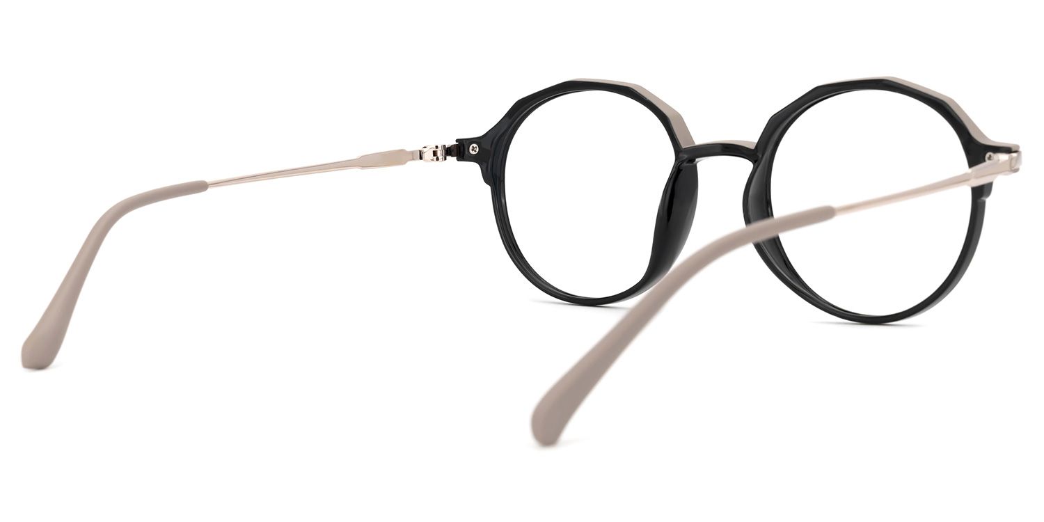Kimberly - Round Black Eyeglasses product detail 3