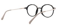 Round Black Eyeglasses | Vooglam.com Side View