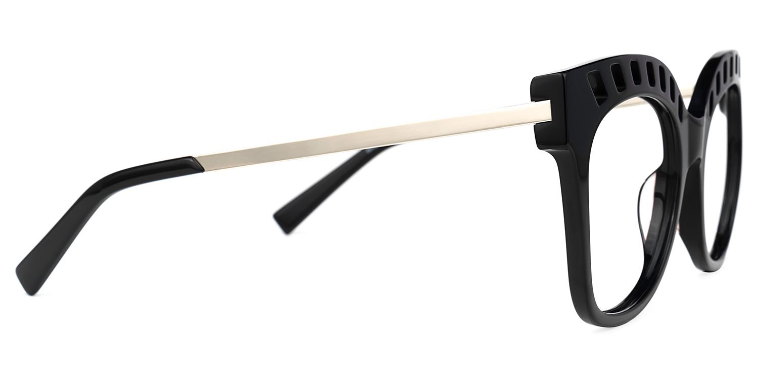 Square Black Eyeglasses | Vooglam.com 4
