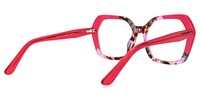 Sheilita - Geometric Red Eyeglasses - 3