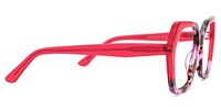 Sheilita - Geometric Red Eyeglasses - 4