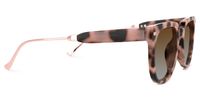Square Pink/Tortoise Sunglasses | Vooglam.com 