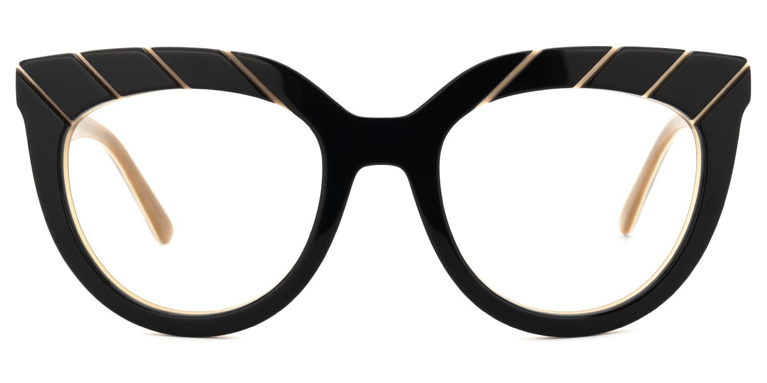 Roberts - Round Black Eyeglasses product detail 2