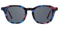 Geometric Floral Sunglasses | Vooglam.com Angle View