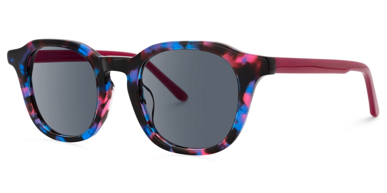 Geometric Floral Sunglasses | Vooglam.com Front View