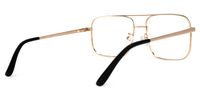 Aviator Gold Eyeglasses | Vooglam.com Side View